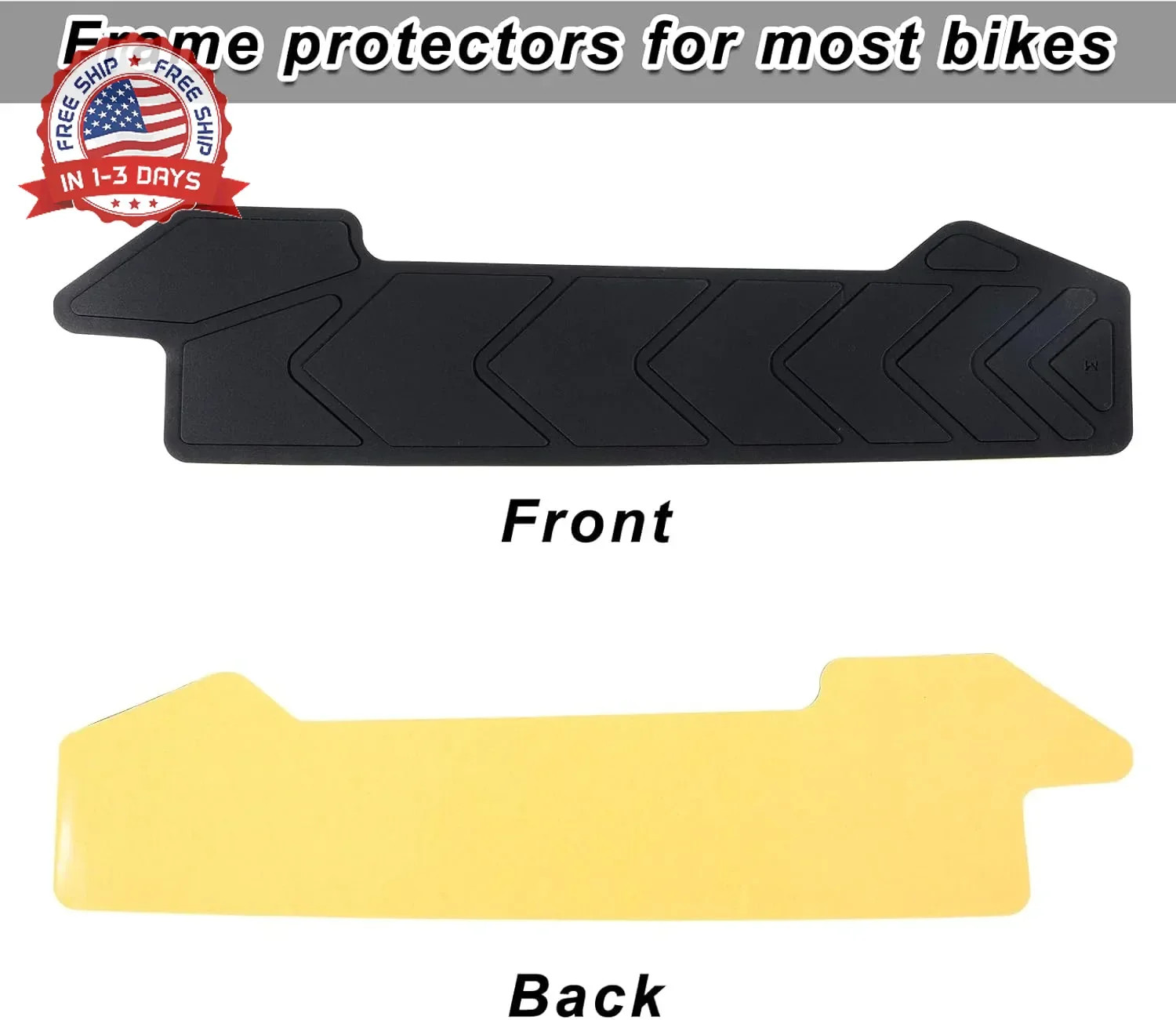 Mountain Bike Chainstay Protector Silicone MTB Frame Guard 216x53mm 2 Pcs for Bi