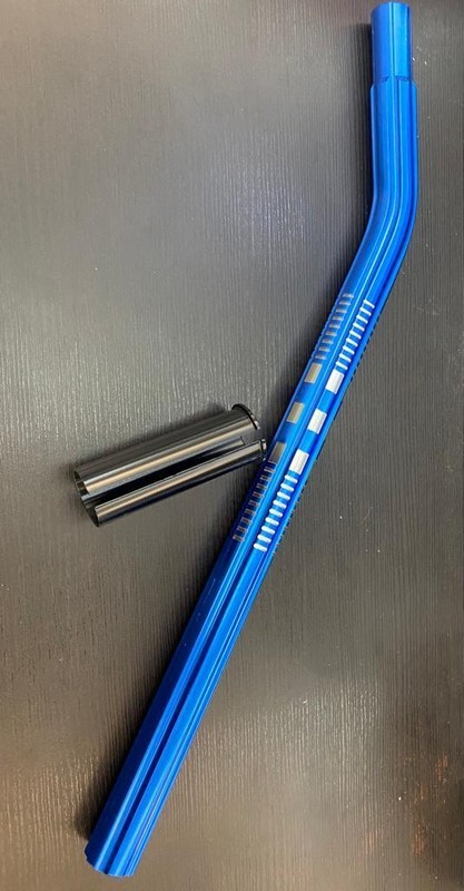 BMX BICYCLE ALLUMINUM SEAT POST LAYBACK 25.4MM INSERT OLD SCHOOL NEW