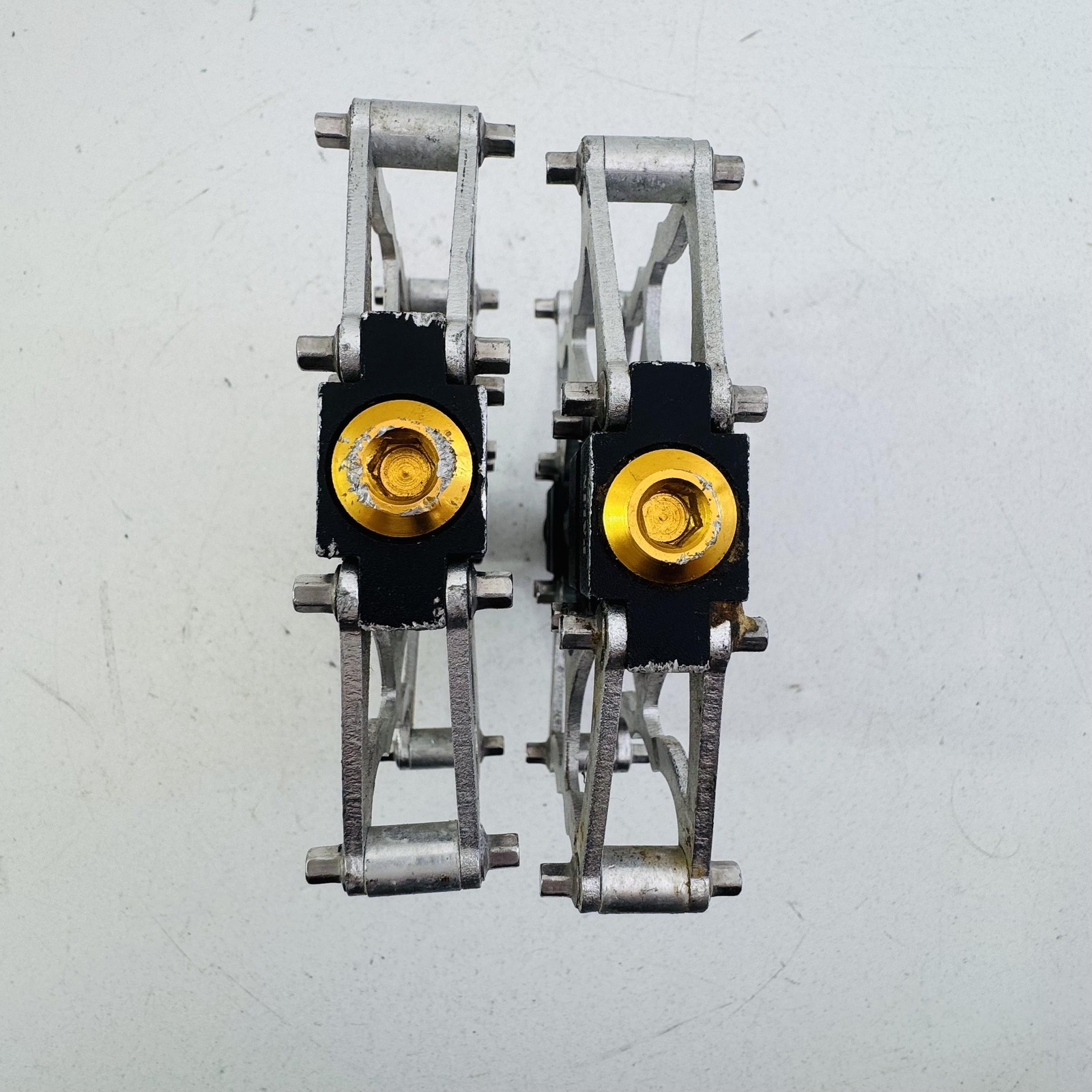 RockBros Palin Platform Bike Pedals Silver Black 9/16 In Flat MTB BMX CNC A80