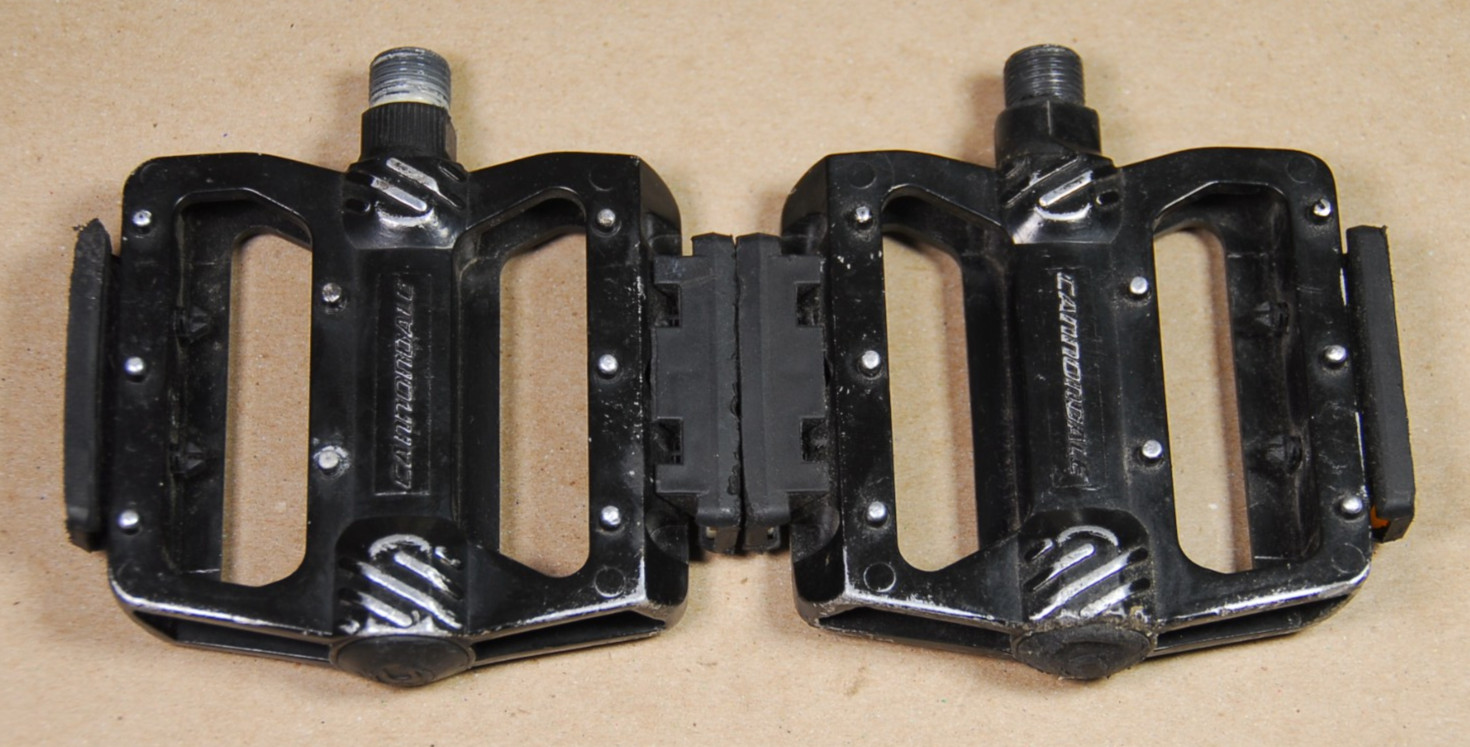 Cannondale NWL-468 Aluminum Platform Pedals 100x90mm 9/16″ Black