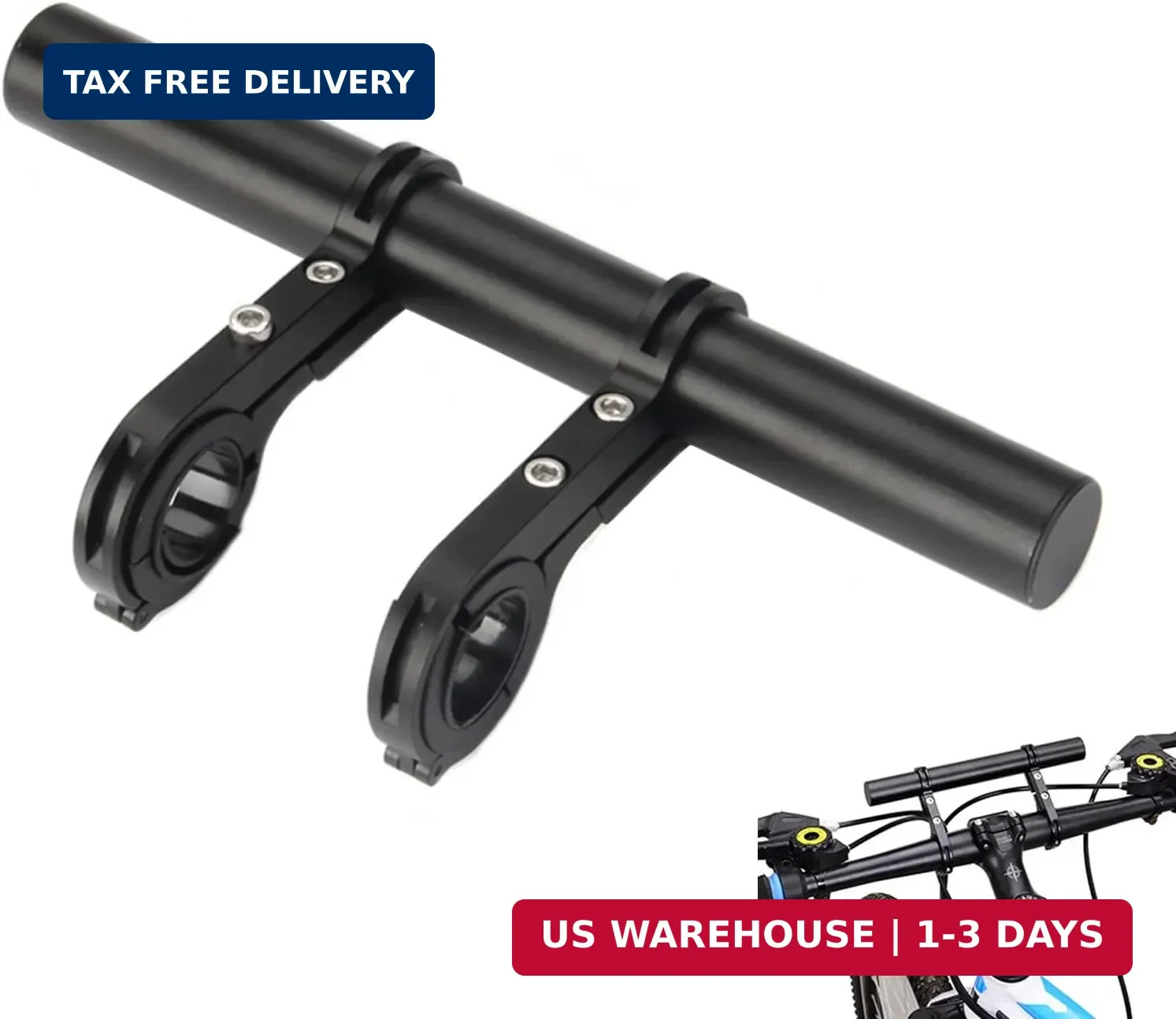 ZMD Bike Handlebar Extender,Bicycle Handlebar Extender,Multifunctional Aluminum