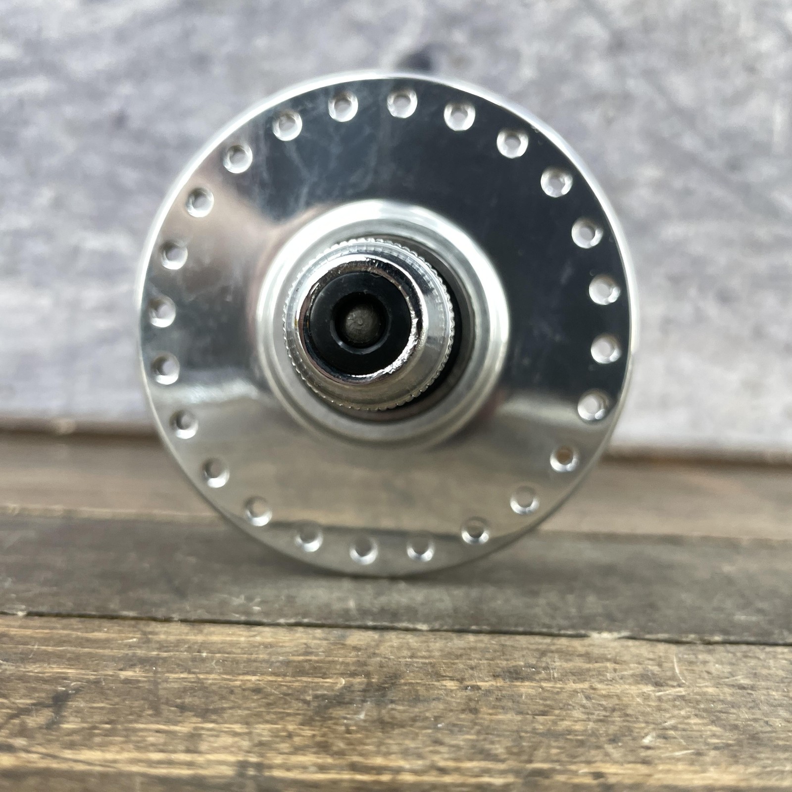 Vintage Suzue Front Hub 48H Sealed Bearing QR High Flange Silver 100mm Japan 89