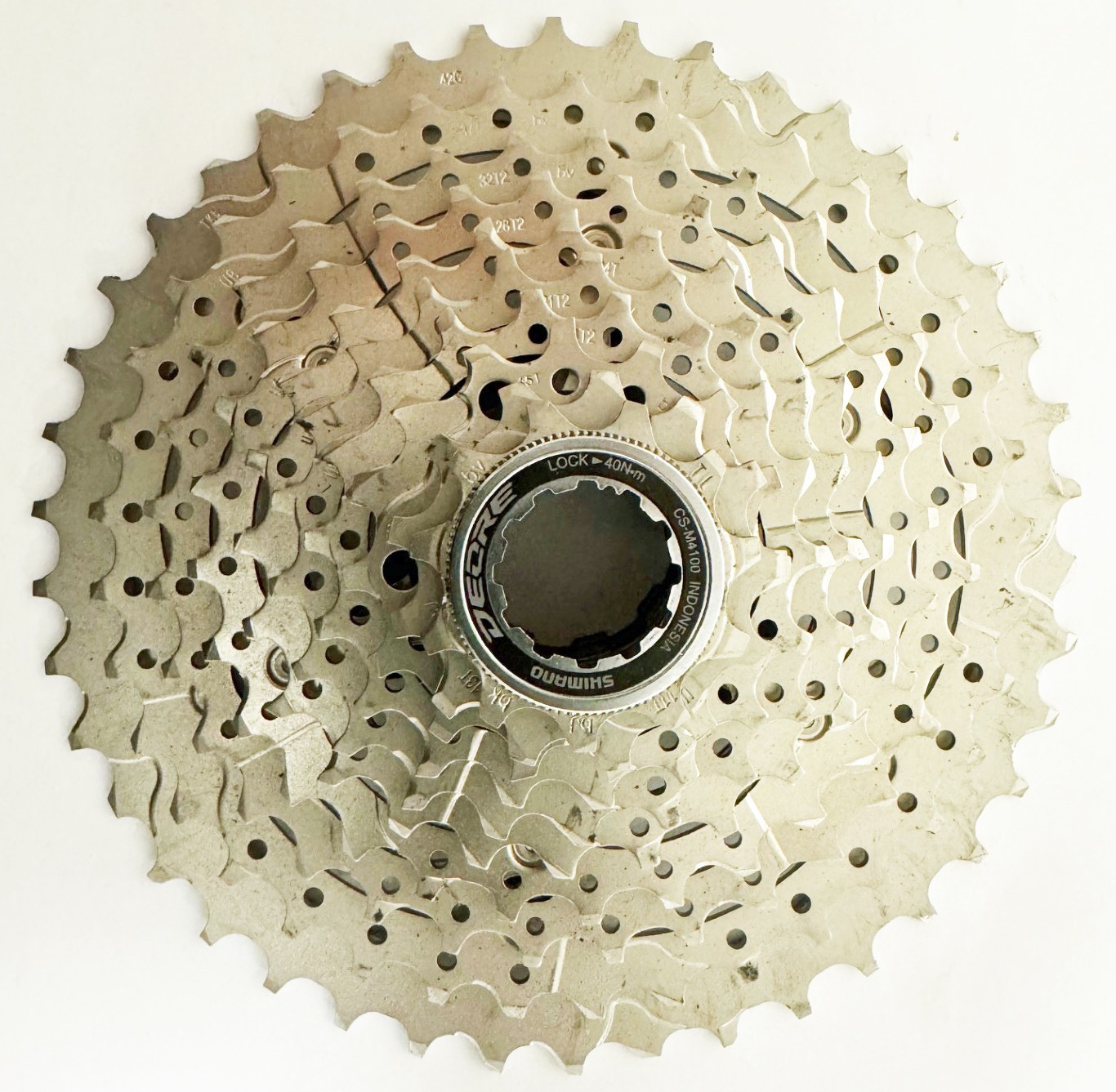 Shimano Deore CS-M4100-10 Cassette – 10-Speed, 11-42t, Silver