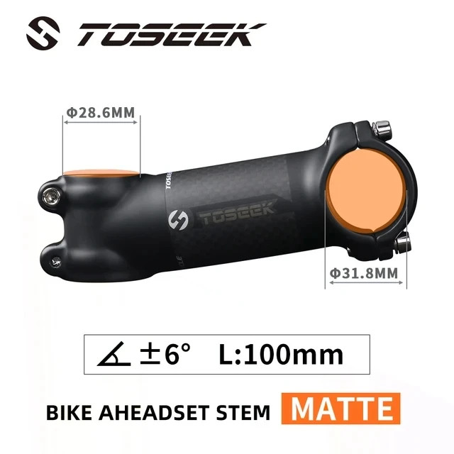 Bicycle Stem 28.6 – 31.8mm Bike Handlebar Stem 6 Degree or 17 Degree 60-120mm
