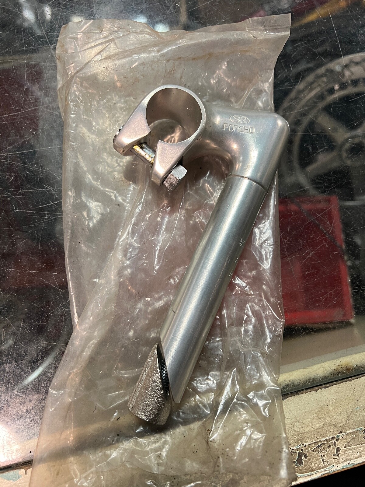 Vintage NOS SR Sakae Forged Quill Stem AX-50 22.2mm 26mm Clamp