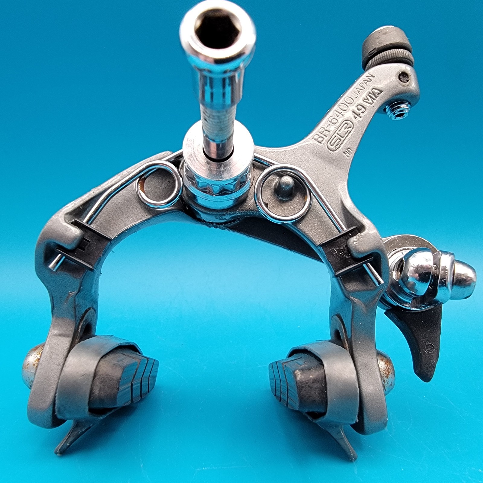 Shimano 600 Tricolor BR-6400 Gray Short-Reach Side-Pull Brake Calipers e18