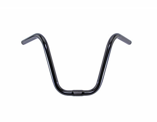 GENUINE VINTAGE LOWRIDER STEEL BICYCLE 9″ RISE V APE HANDLEBAR 25.4MM IN BLACK.