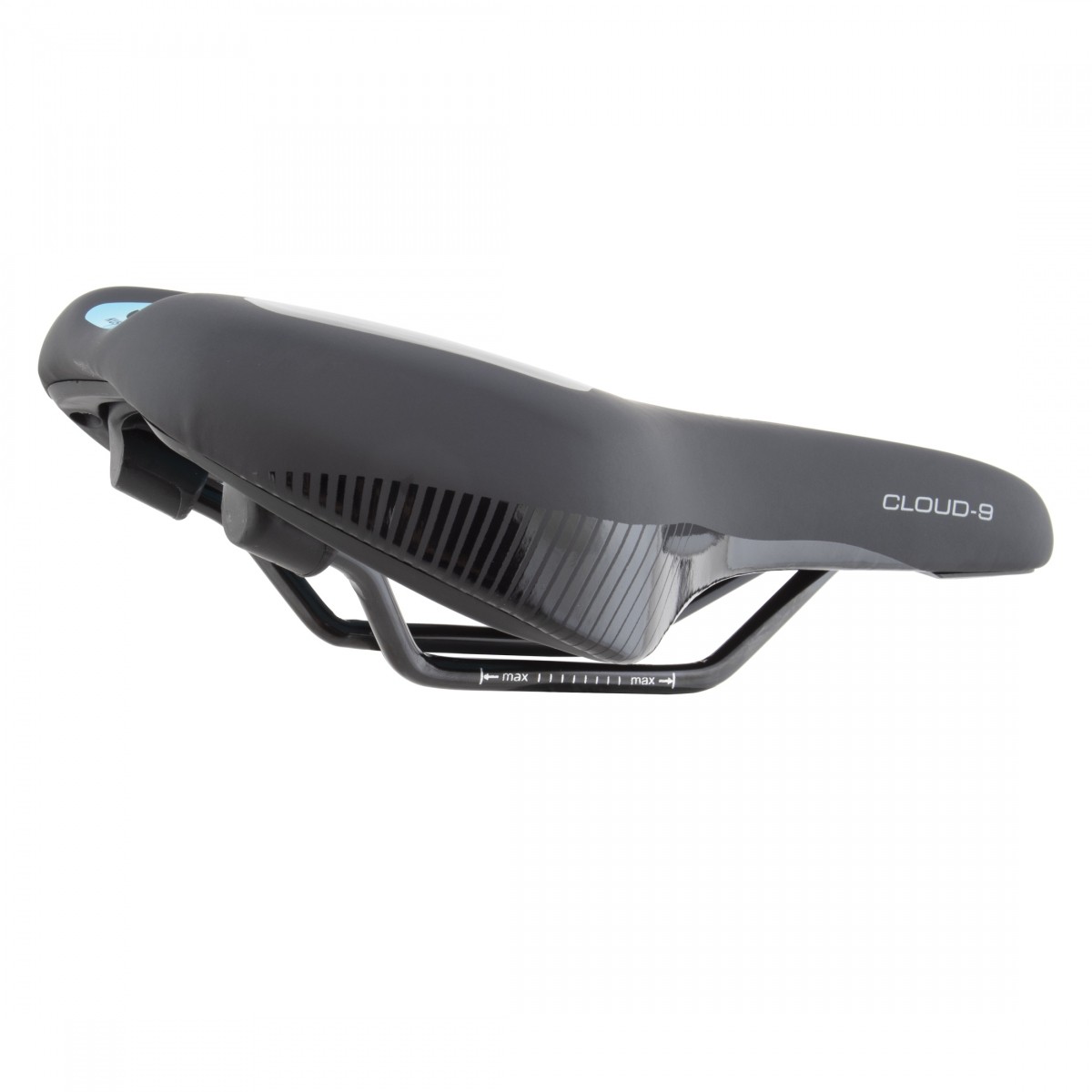 Cloud-9 Unisex Medium Sport Saddle Kush Plus Memory Foam Road MTB Unisex Black