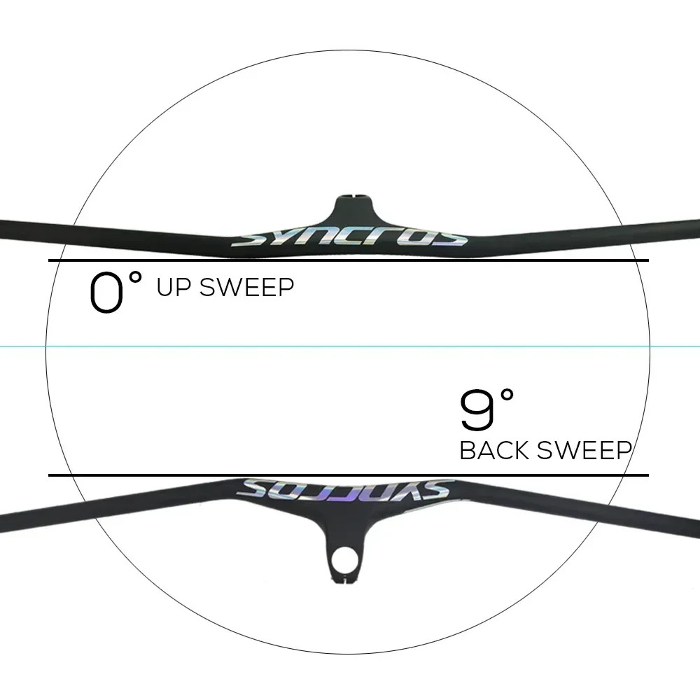 Carbon Integrated MTB Handlebar Mountain Bike with Stem -17 Degree 70mm-110mm