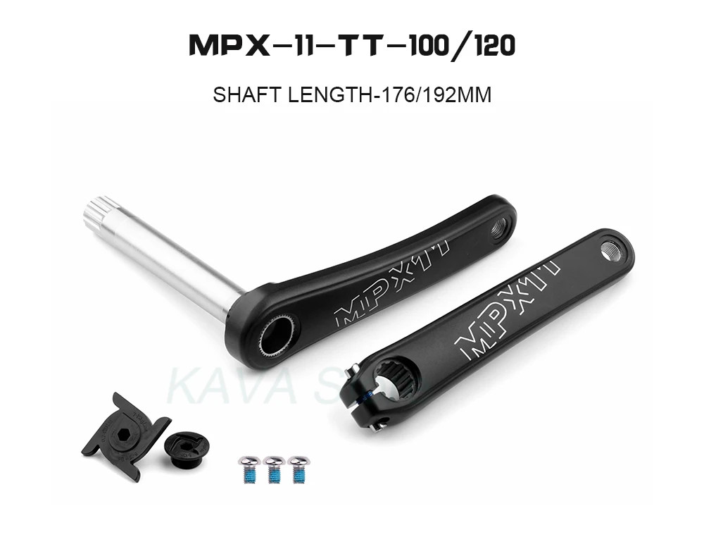 Snow Bike Crankset 170mm Fat Tire Bicycle Crank Arm with Bottom Bracket Parts