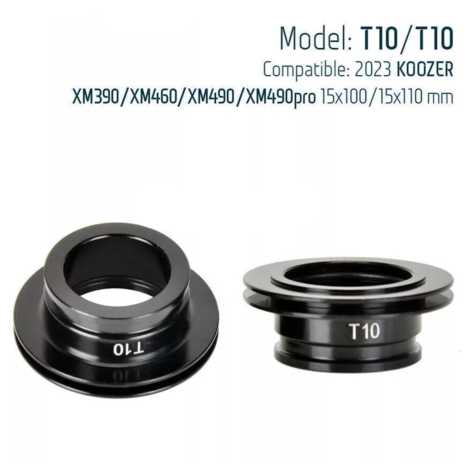 2 Pair T10x2 MTB Hub End Cap Adapter For Koozer 2023 Year’s XM390 460 490