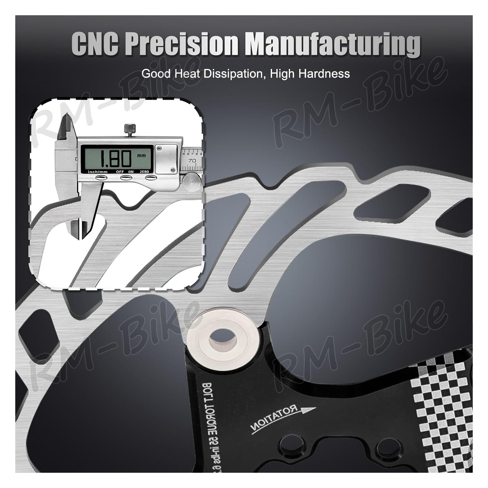 1/2PC Floating Rotor 140/160/180/203MM Bike Disc Brake Rotor 6 Bolts fit Shimano