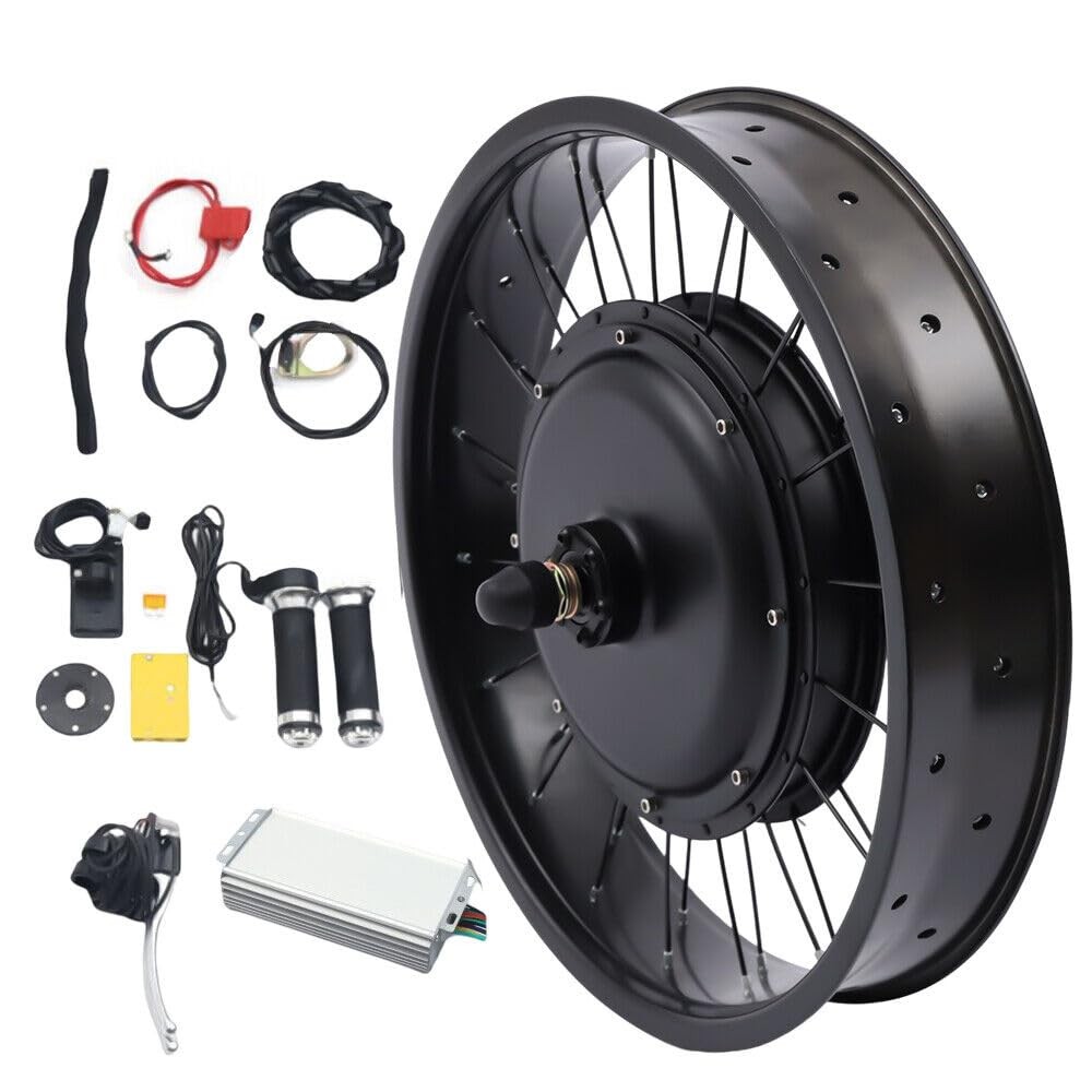 26″ Rear Hub Motor LCD E-Bike Electric Bicycle Conversion Kit Fat Tire 48V 1500W