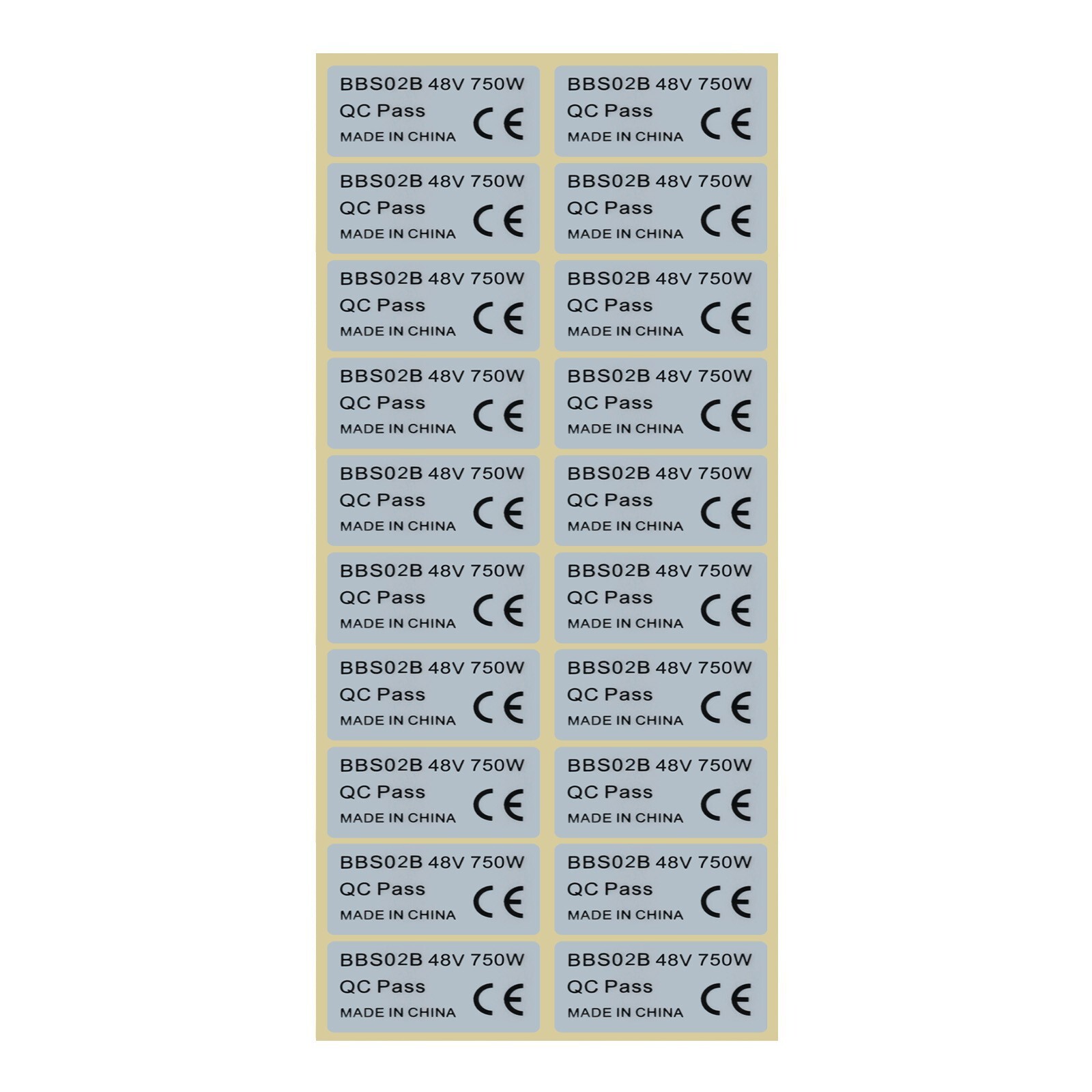 20 Pcs Ebike Electric Bicycle Sticker for Bafang Central Motor Stickers