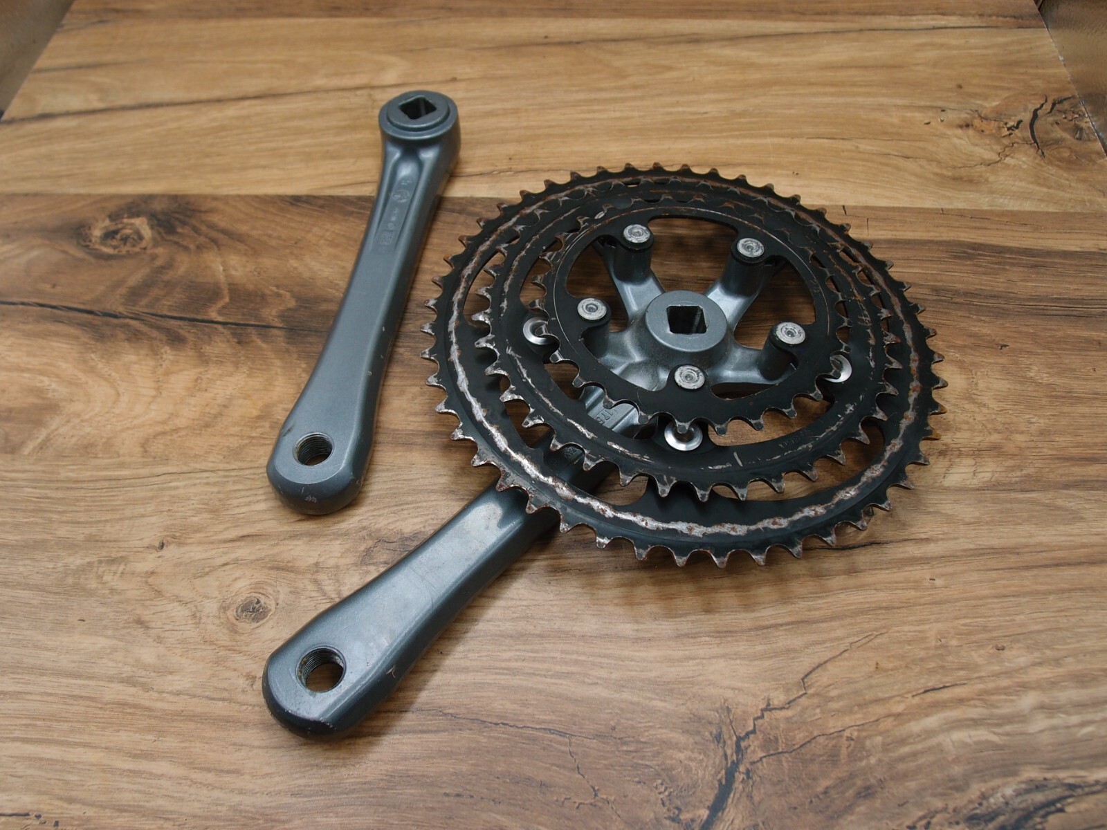 1989 MTB crankset Suntour XC VIA Japan 28/38/48 T 175 mm