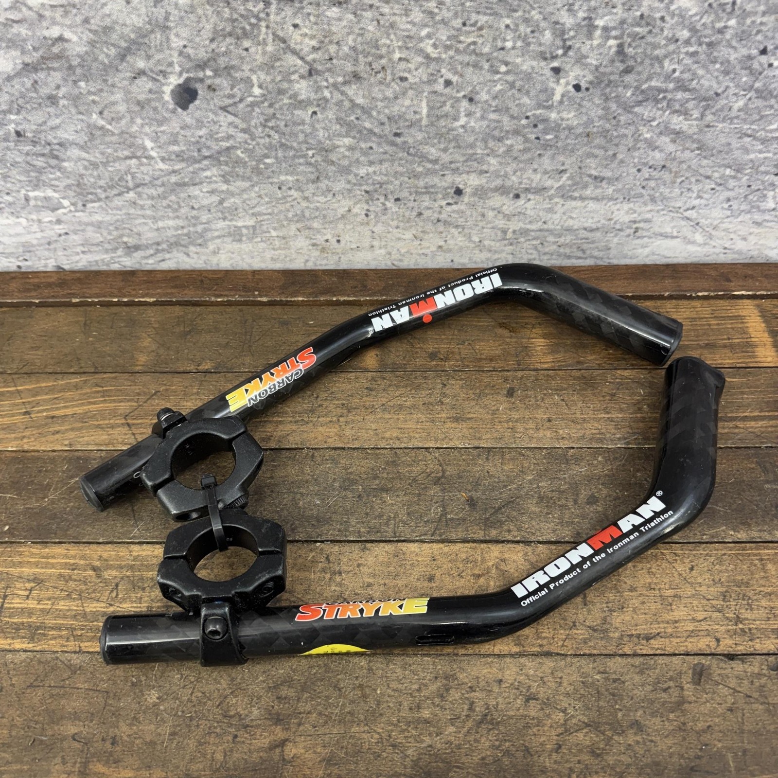 Profile Design Carbon Stryke Aerobar 31.8 Clamp Black Ironman TT Tri Bar Bike