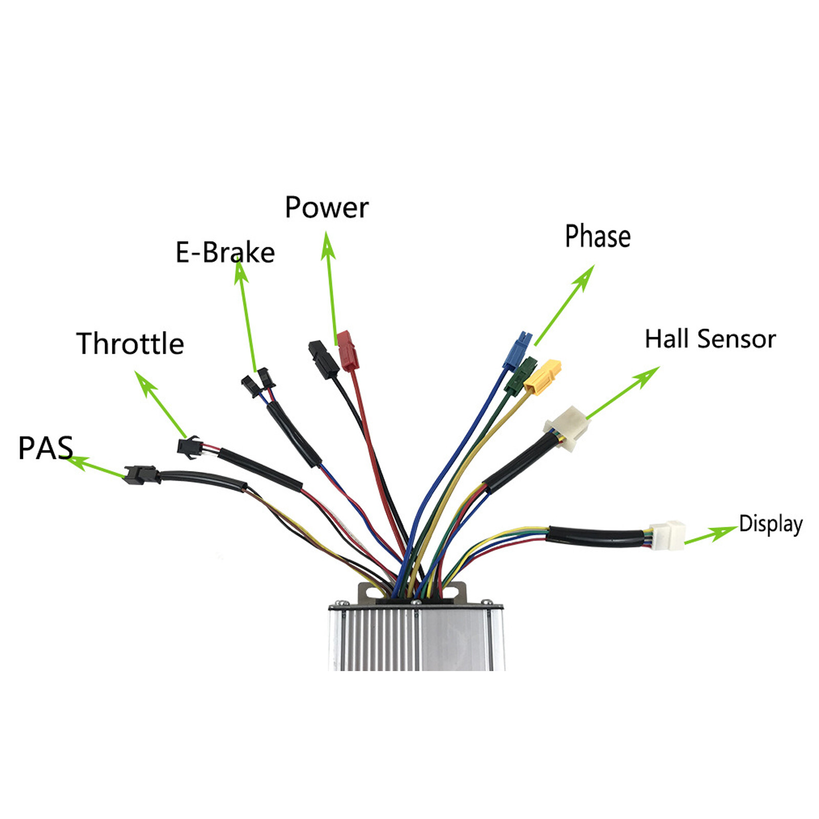 KT 30A DC 36V 48V 1500W Brushless DC Sine Wave For Ebike Controller Regenerative