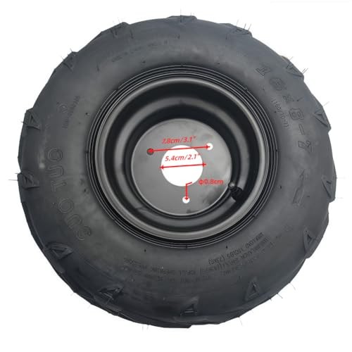 16 * 8-7 Left Wheel Assembly For 50cc 90cc 110cc ATV Go-Karts Bolt Rim