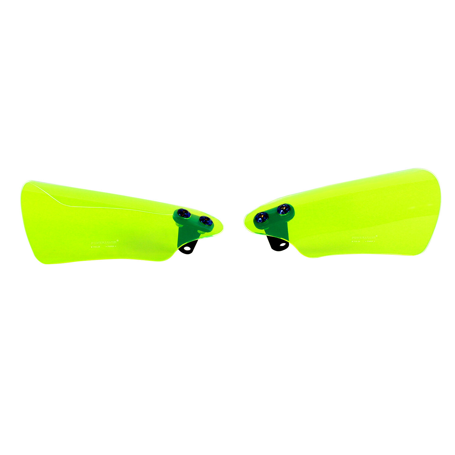 Green Acrylic Hand Grips Protector Windshield For Harley Softail Dyna Touring