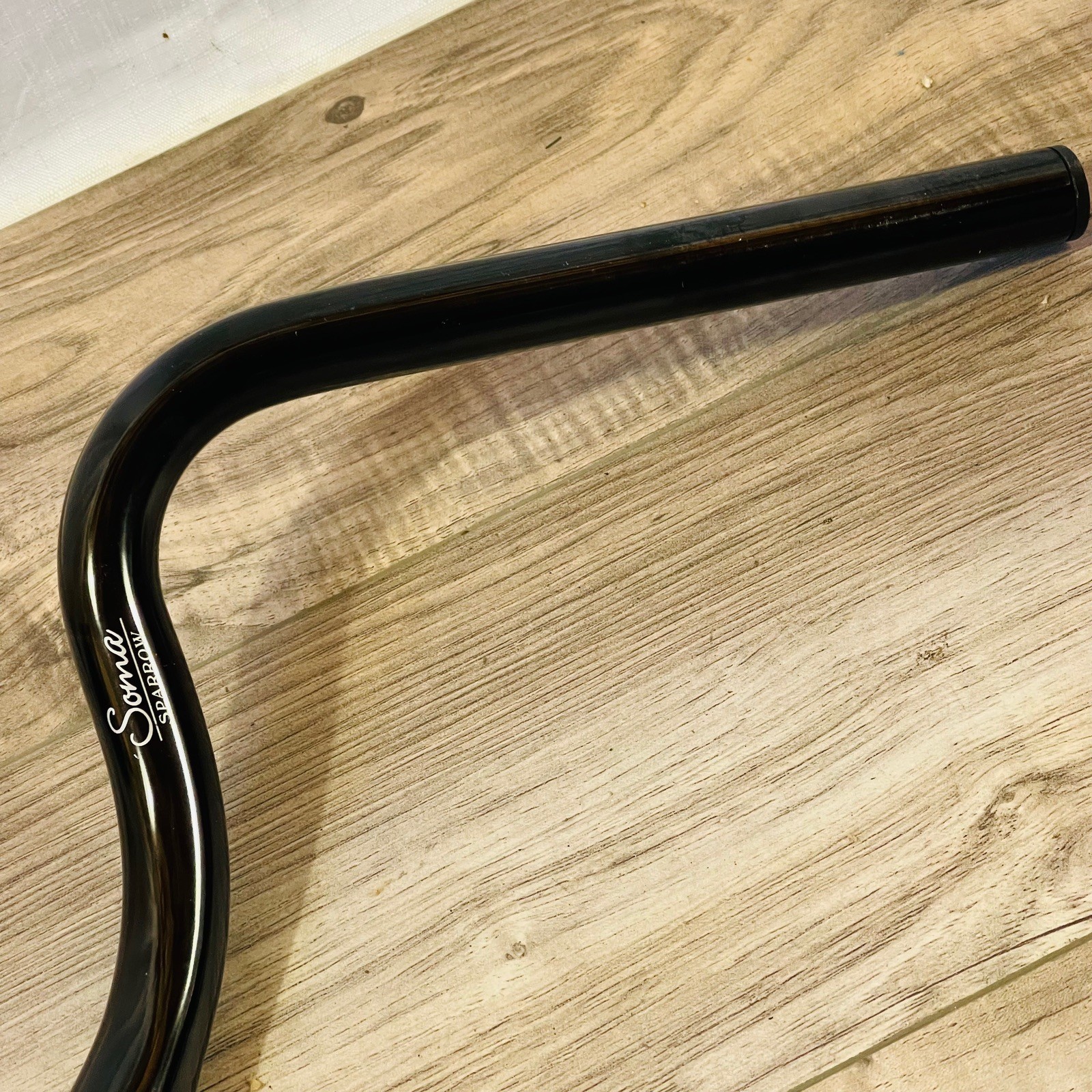Soma Sparrow 560mm Handlebar Black 25.4 50mm Rise 55 Degree Sweep
