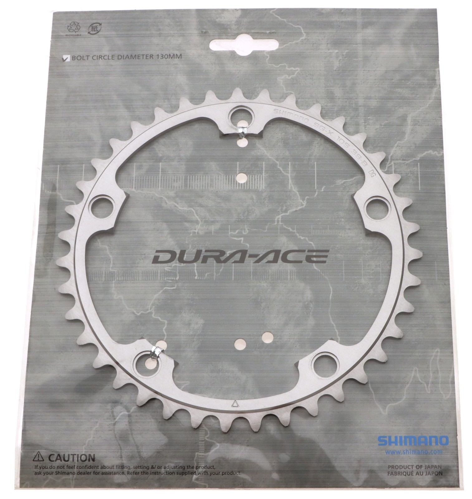 Shimano Dura-Ace FC-7800 Road Chainring 39T B SG-X 130 BCD 2X10 SPD 5 Bolt NOS