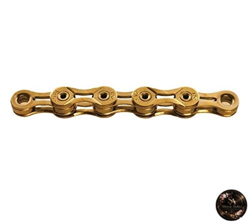 KMC X9SL 9-speed lightweight chain gold.