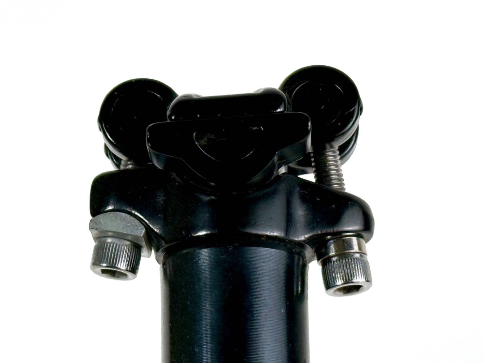 Kalloy Seatpost 28.6mm 400mm Zero Setback Black 2-Bolt Mountain Bike MTB Bicycle