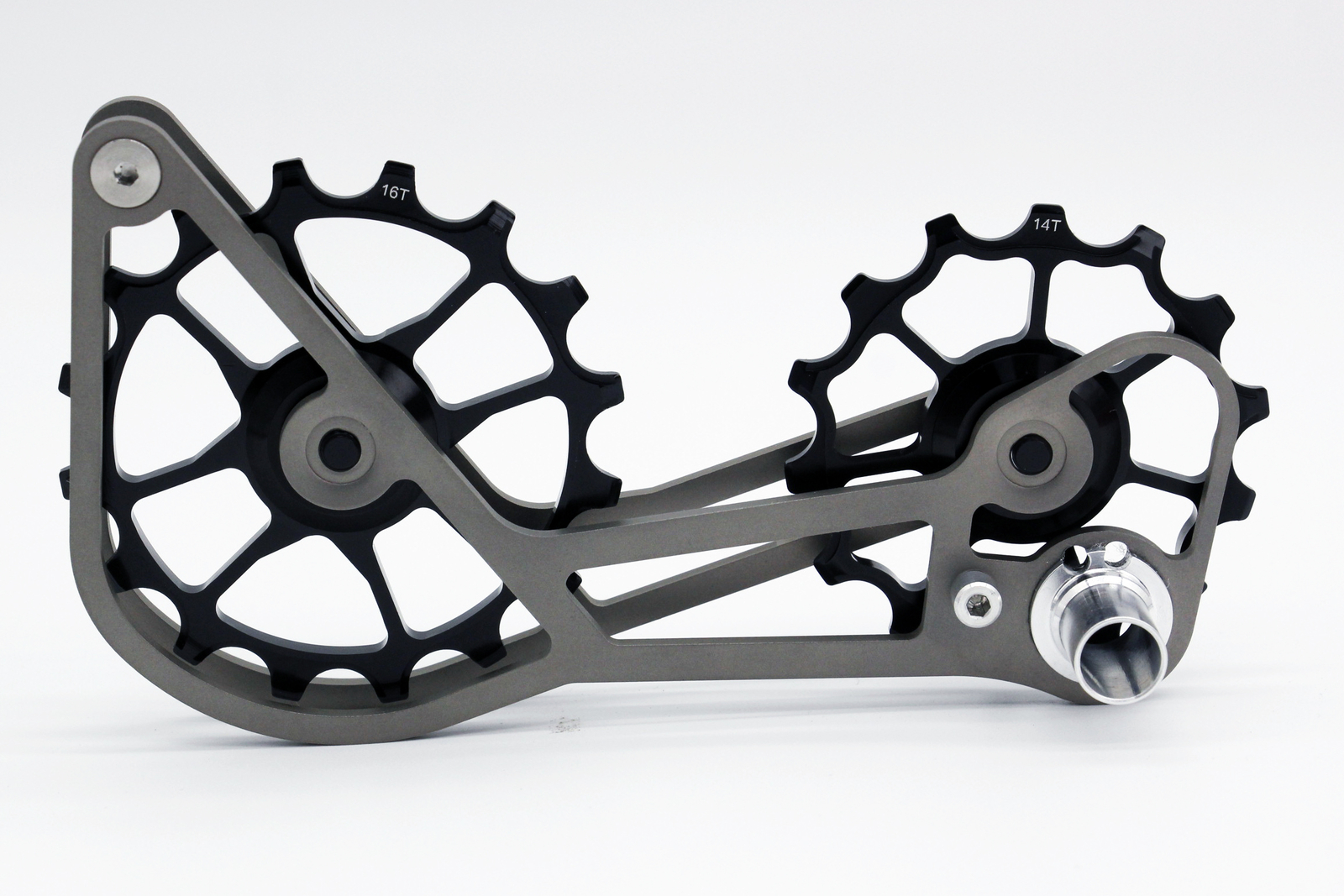 SwishTi Cycle Oversized Pulley Titanium Cage for Shimano 6800/7800/9000 Black