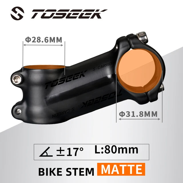 Bicycle Stem 31.8mm MTB Road Bike Handlebar Stem Angle 6/17Degrees 60-120mm