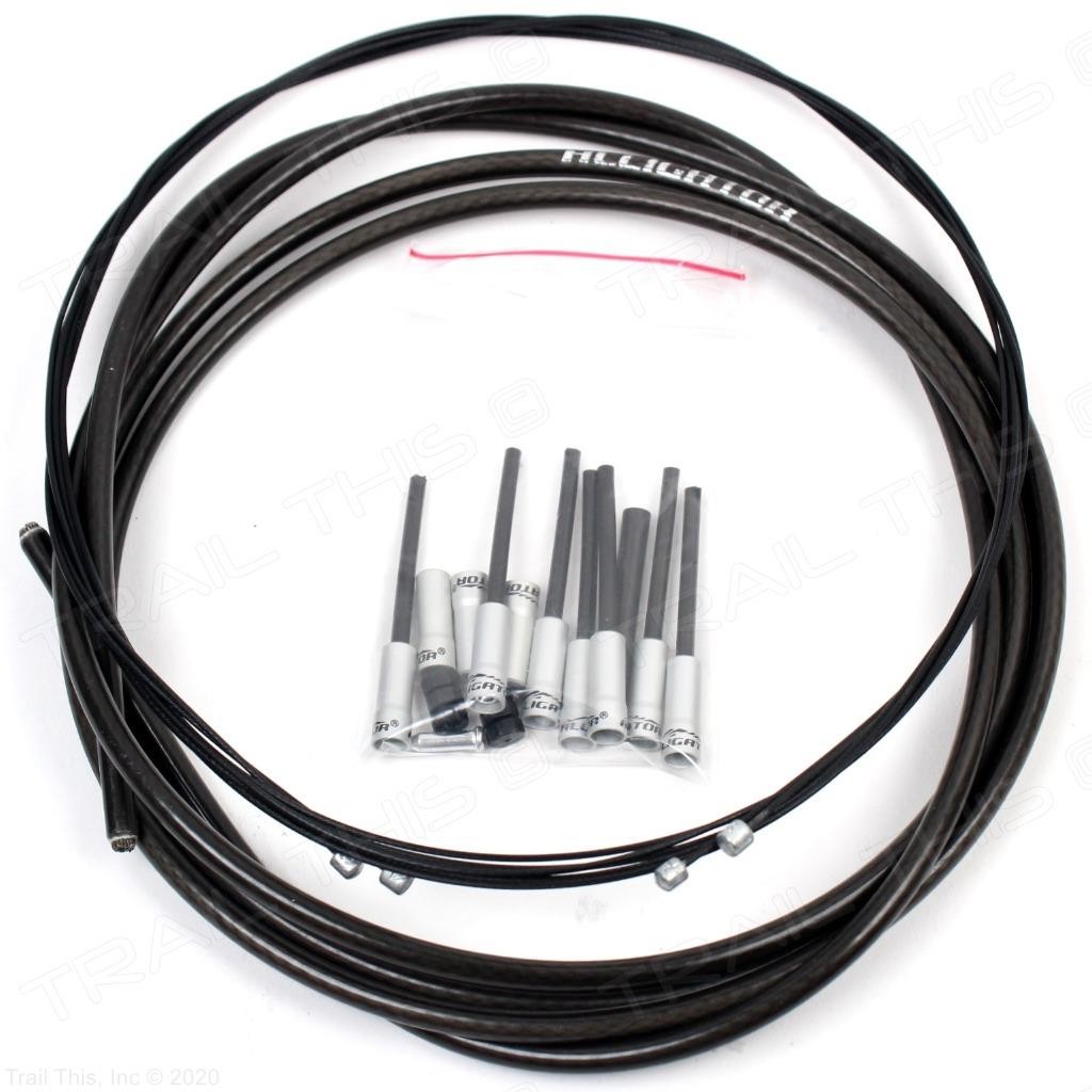 Alligator Sleek Glide Front/Rear Bike Shift Cable/Housing Set fits Shimano/SRAM