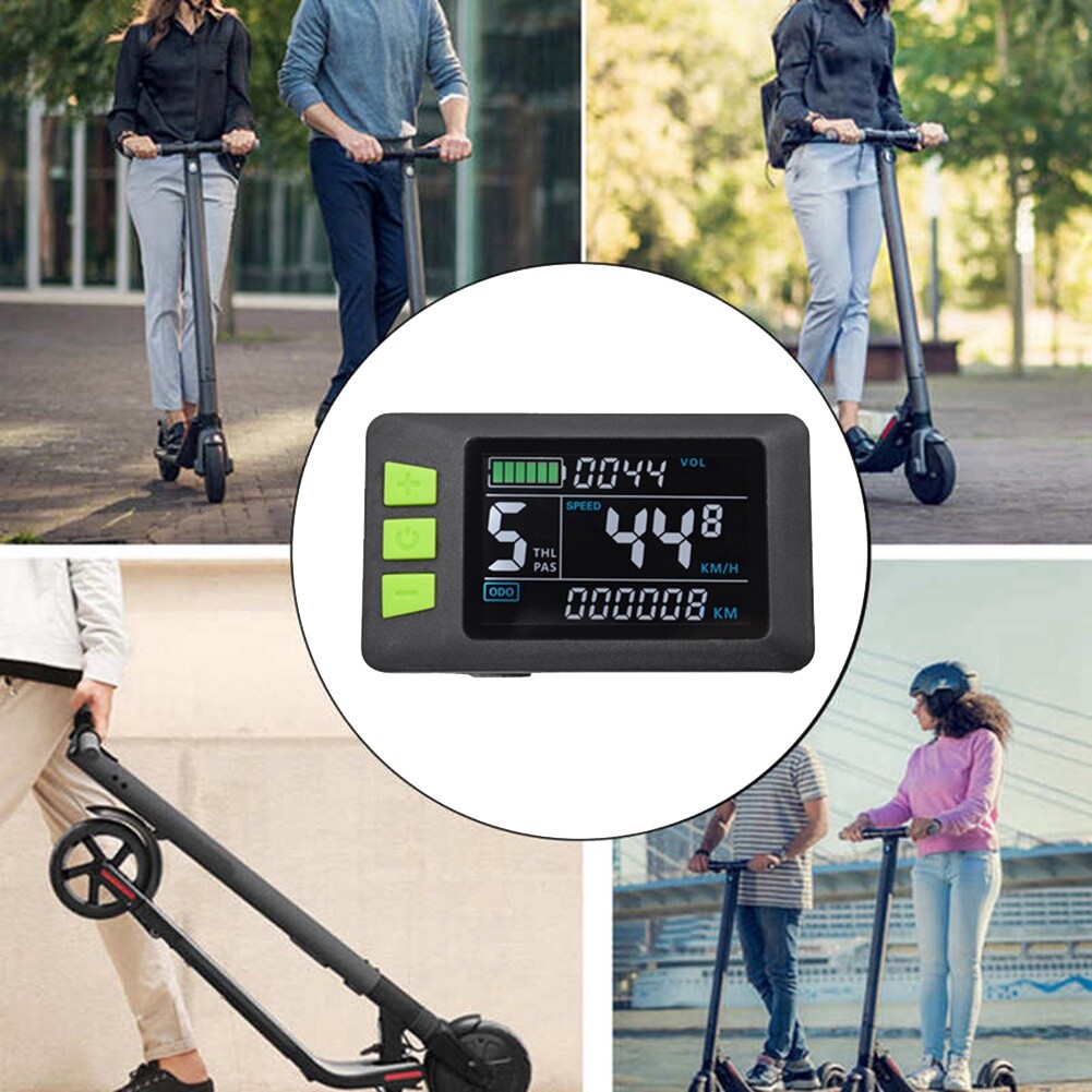P3C LCD Display Dashboard Screen 24V 36V 48V 60V Electric Bike Meter for1005