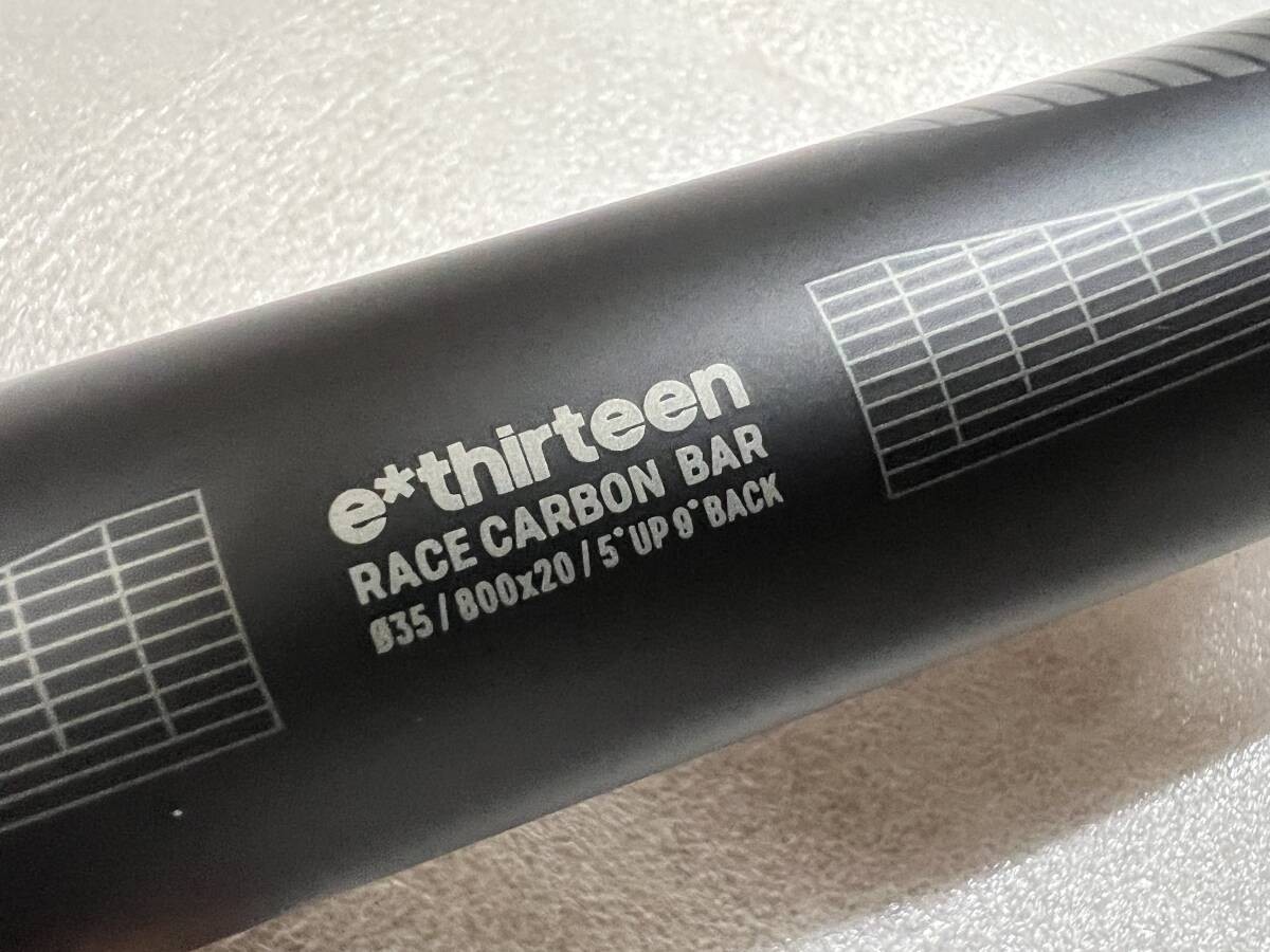 E*Thirteen e13 Race Carbon Riser Handlebar 35mm Clamp 800mm UD MTB New NOS!!