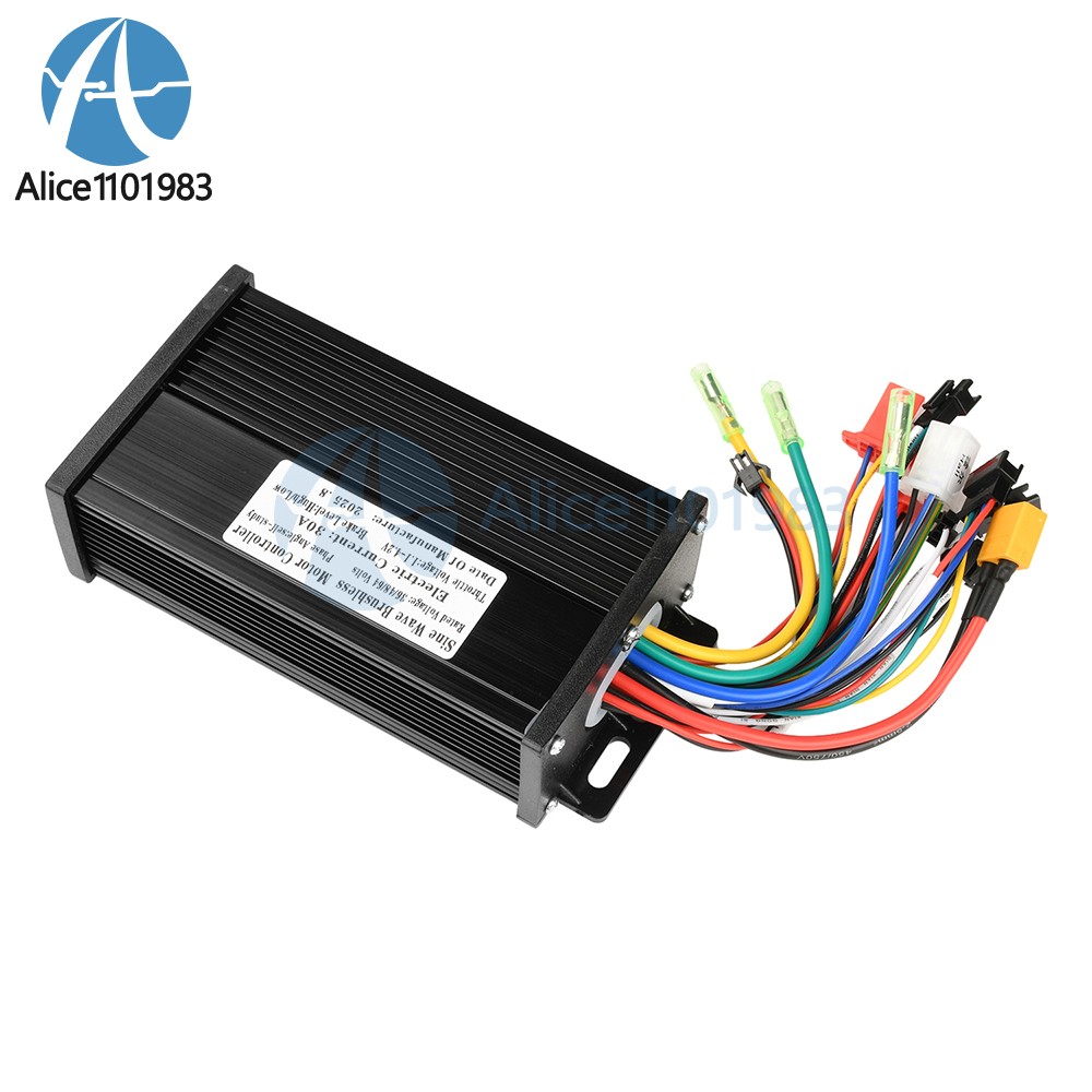 36V48V64V 30A Sine Wave Brushless Motor Controller 750-1500W Driver S866 LCD
