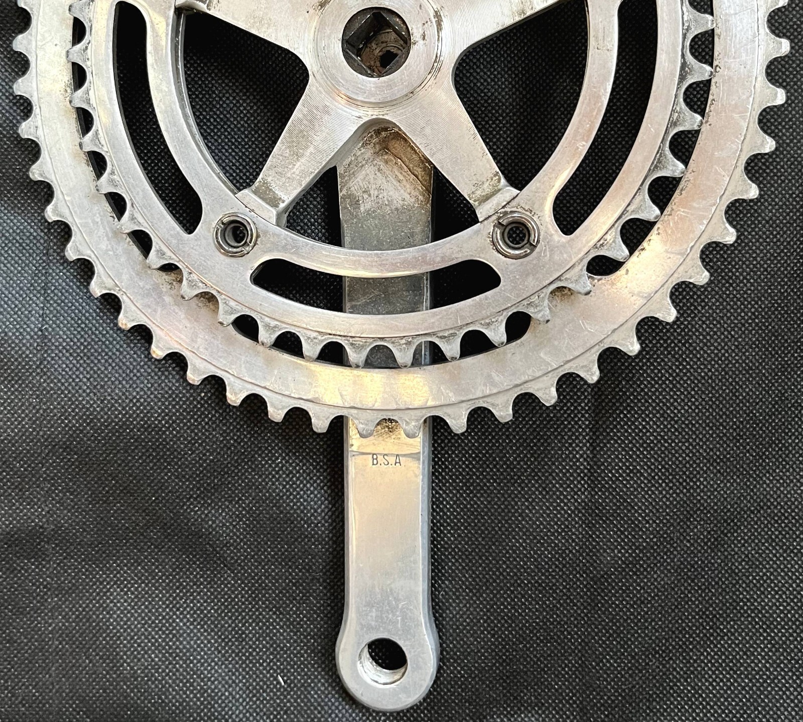 NERVAR «STAR» CRANKSET 52 42 170 MM 9/16 BSA FRANCE