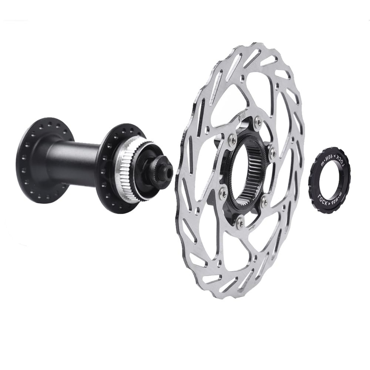 Bibike 2Pcs 140mm/160mm Centerlock Disc Rotor with Lock Rings 2x 160mm rotors