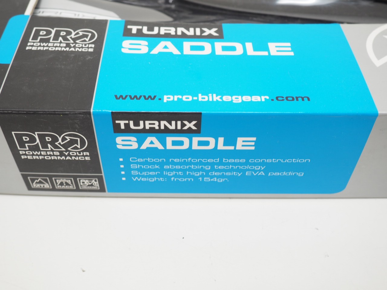New! PRO Turnix Bicycle Saddle Carbon Base Ti Rail 132mm Width 210g MTB/Gravel