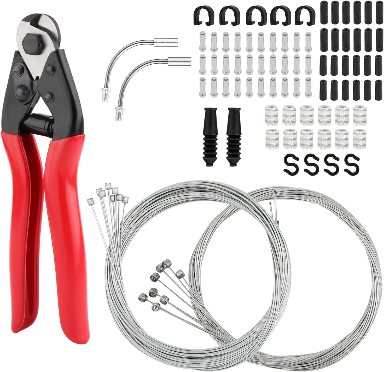 96 Pcs Universal Bike Cable, Stainless Steel Break & Shift Cable, Cable Cutter