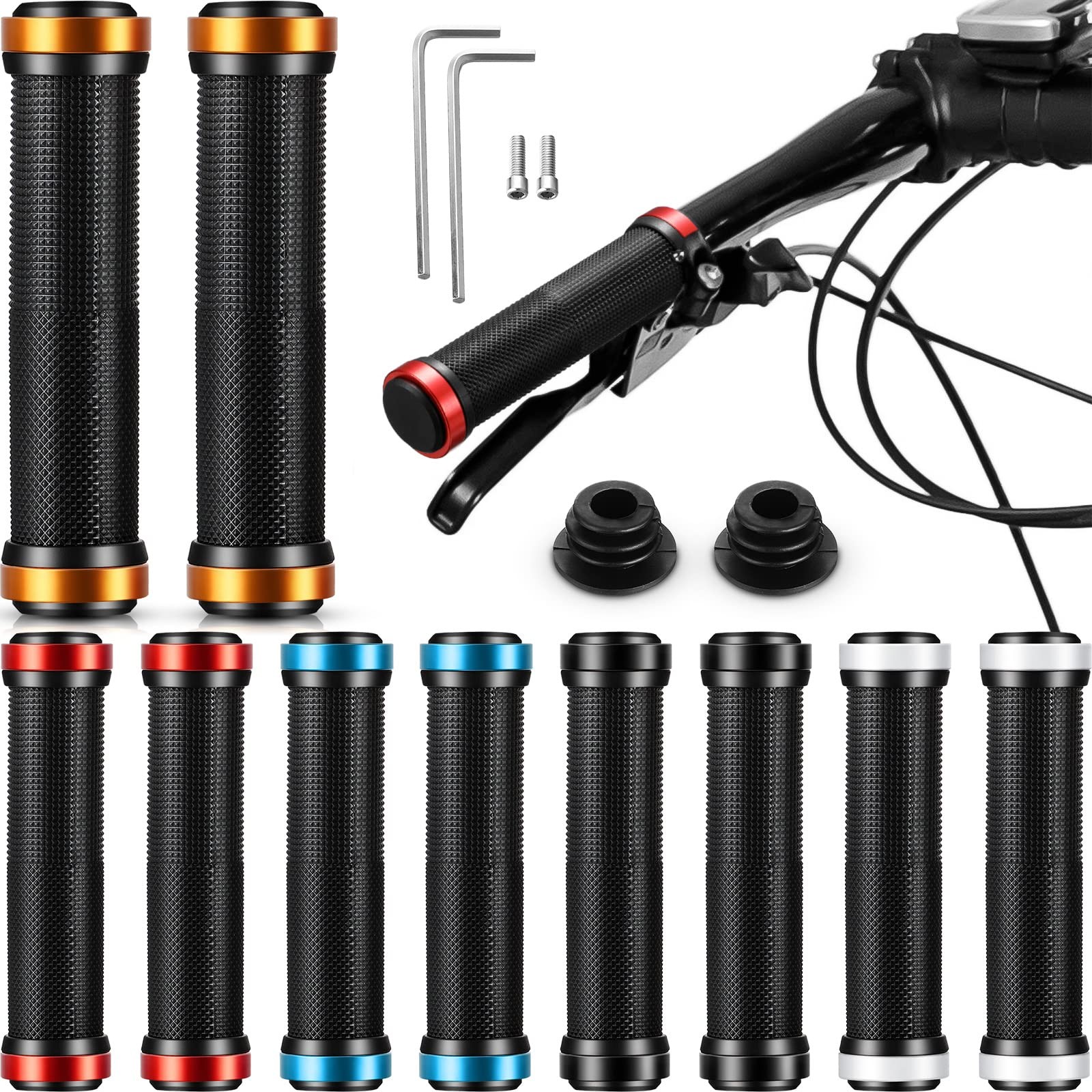 10 Pcs Bike 5.2 inches (length), 0.87 (diameter), black-white