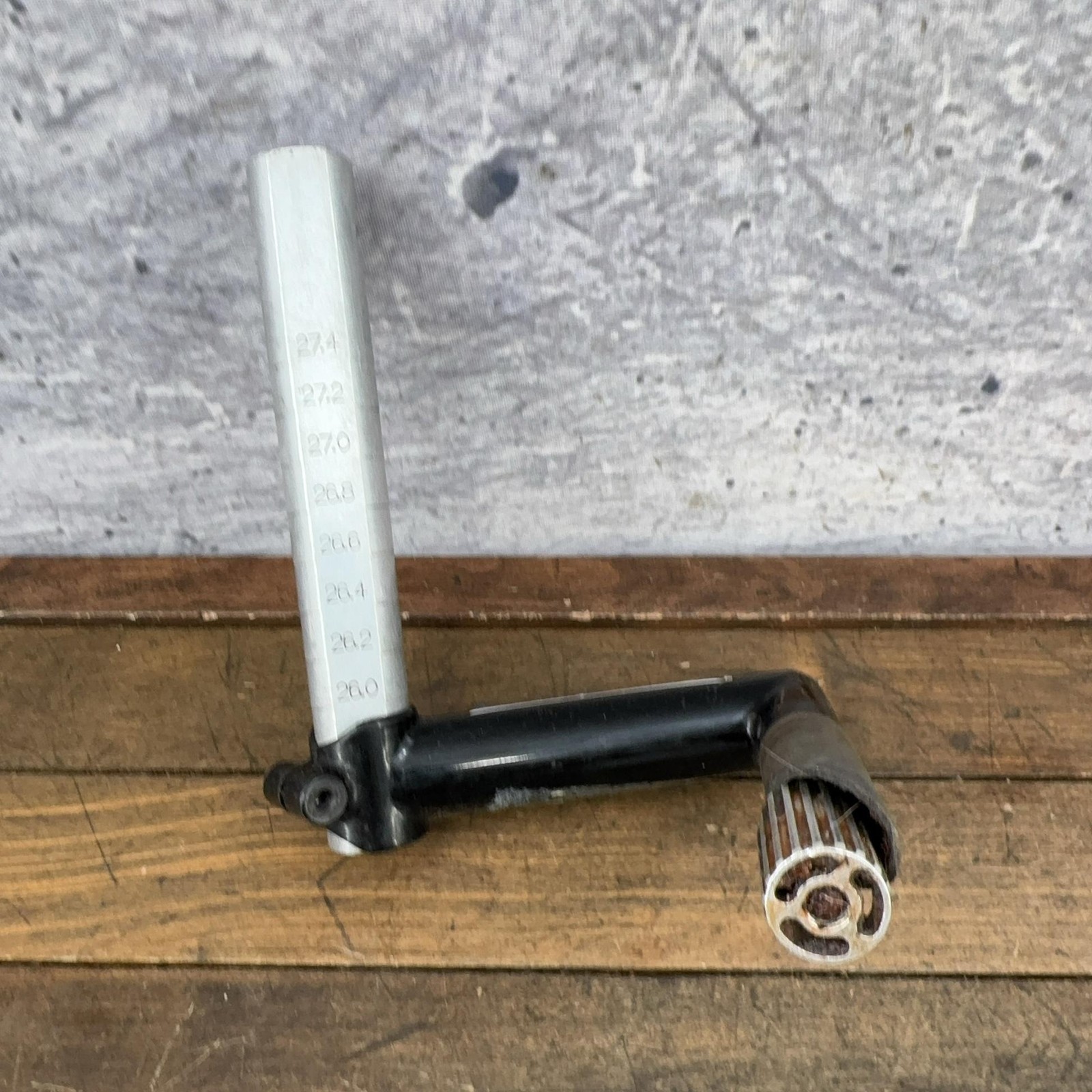 Vintage Salsa Quill Stem 25.4 Clamp Black Steel 130 mm Drop 22.2 1″