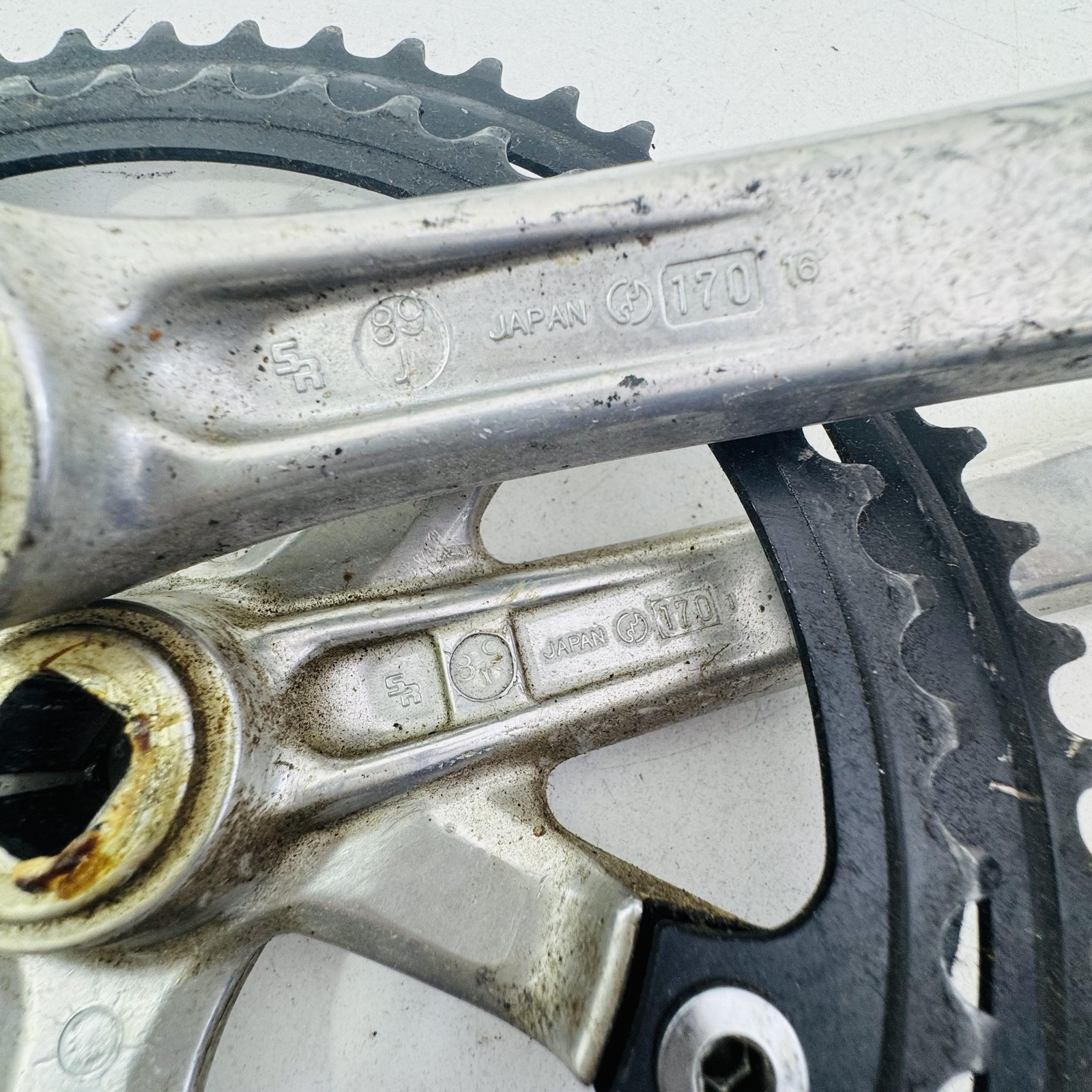 Vintage Sakae Blaze Double Crankset 170mm 52/42T Square Taper 130 BCD Bike A89