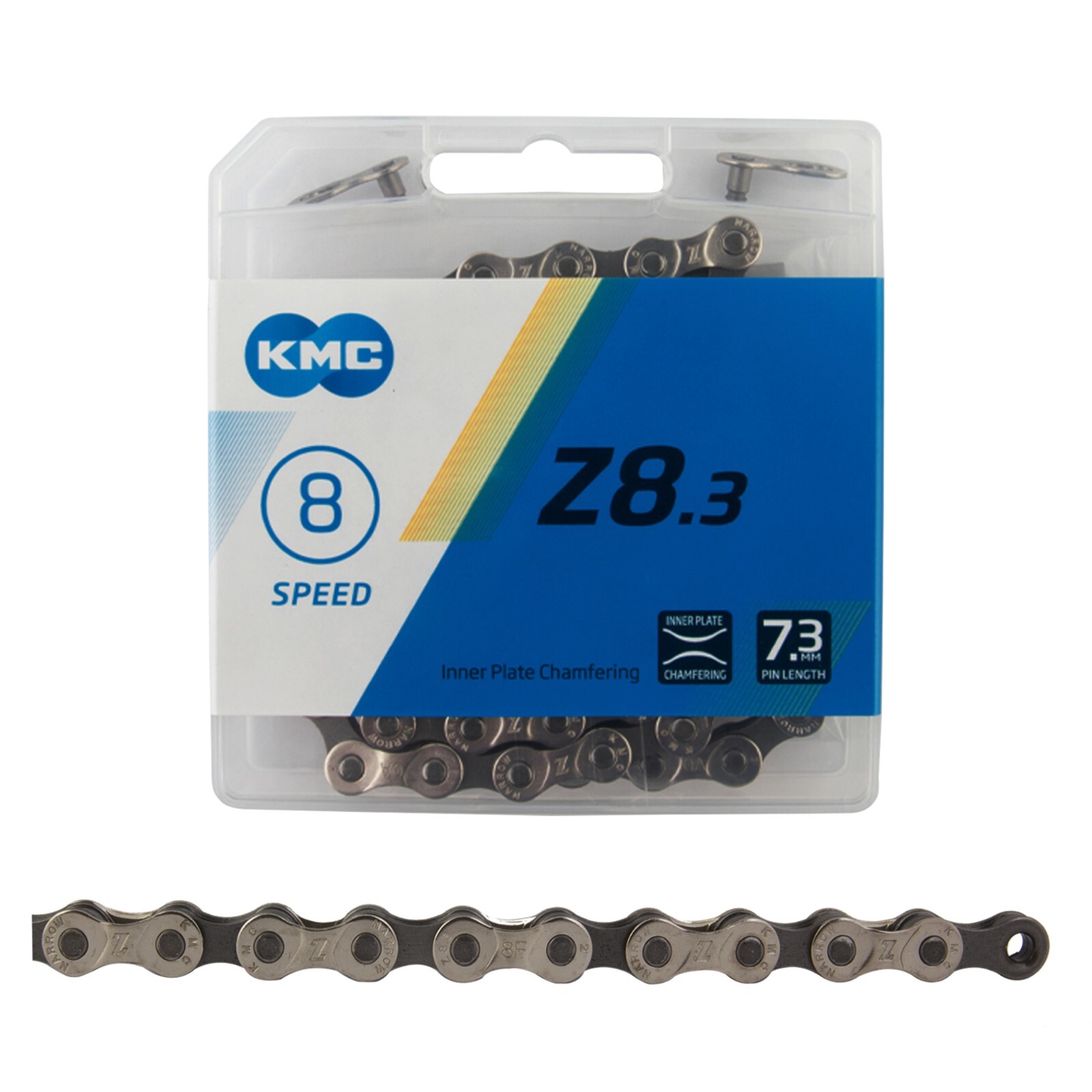 KMC Z8.3 8-Speed Chain fits Shimano SRAM 3/32″ 5 6 7 Mountain Road Hybrid Bike
