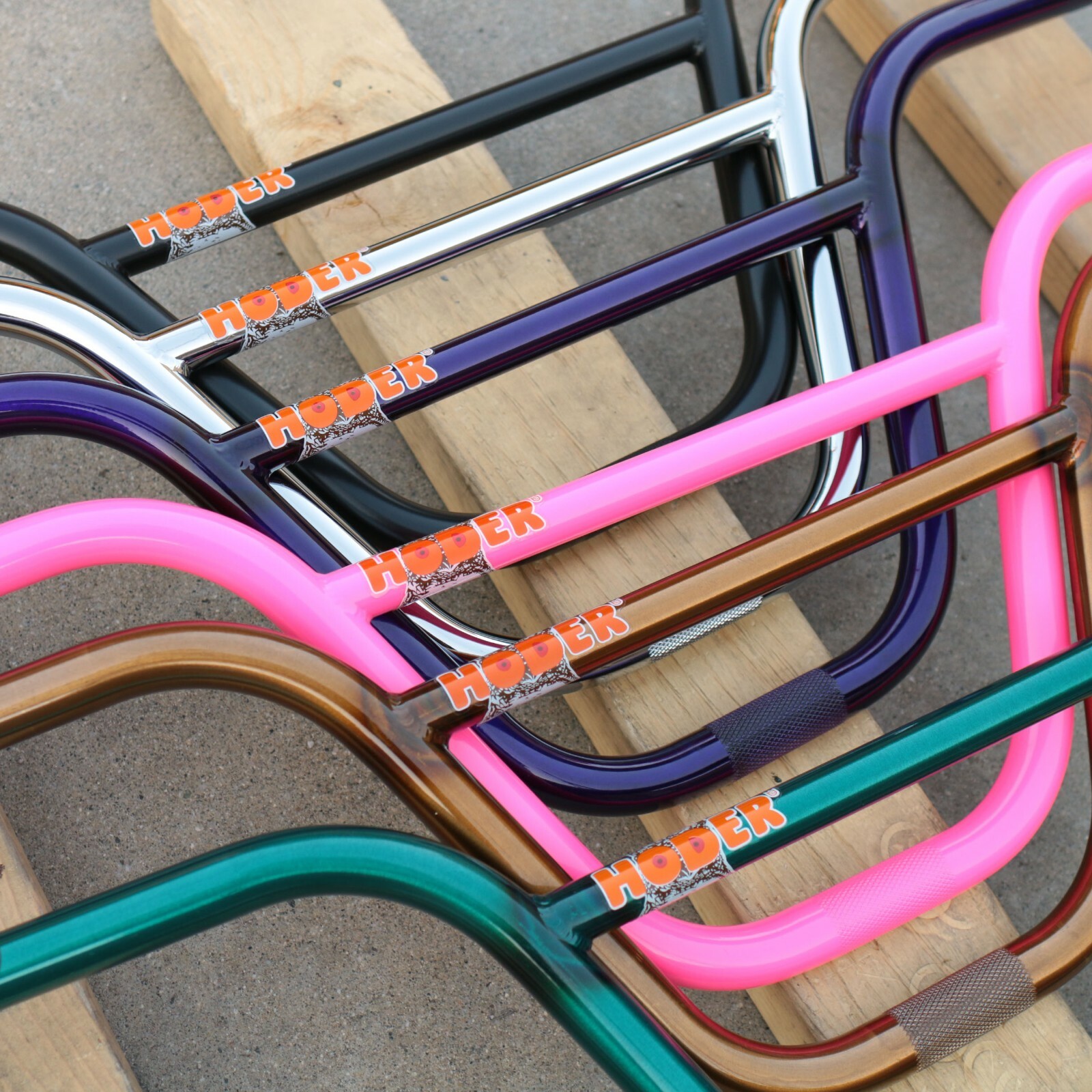 S&M BMX HODER HIGH HANDLEBAR 9″ RISE BARS BLACK RED PINK TEAL