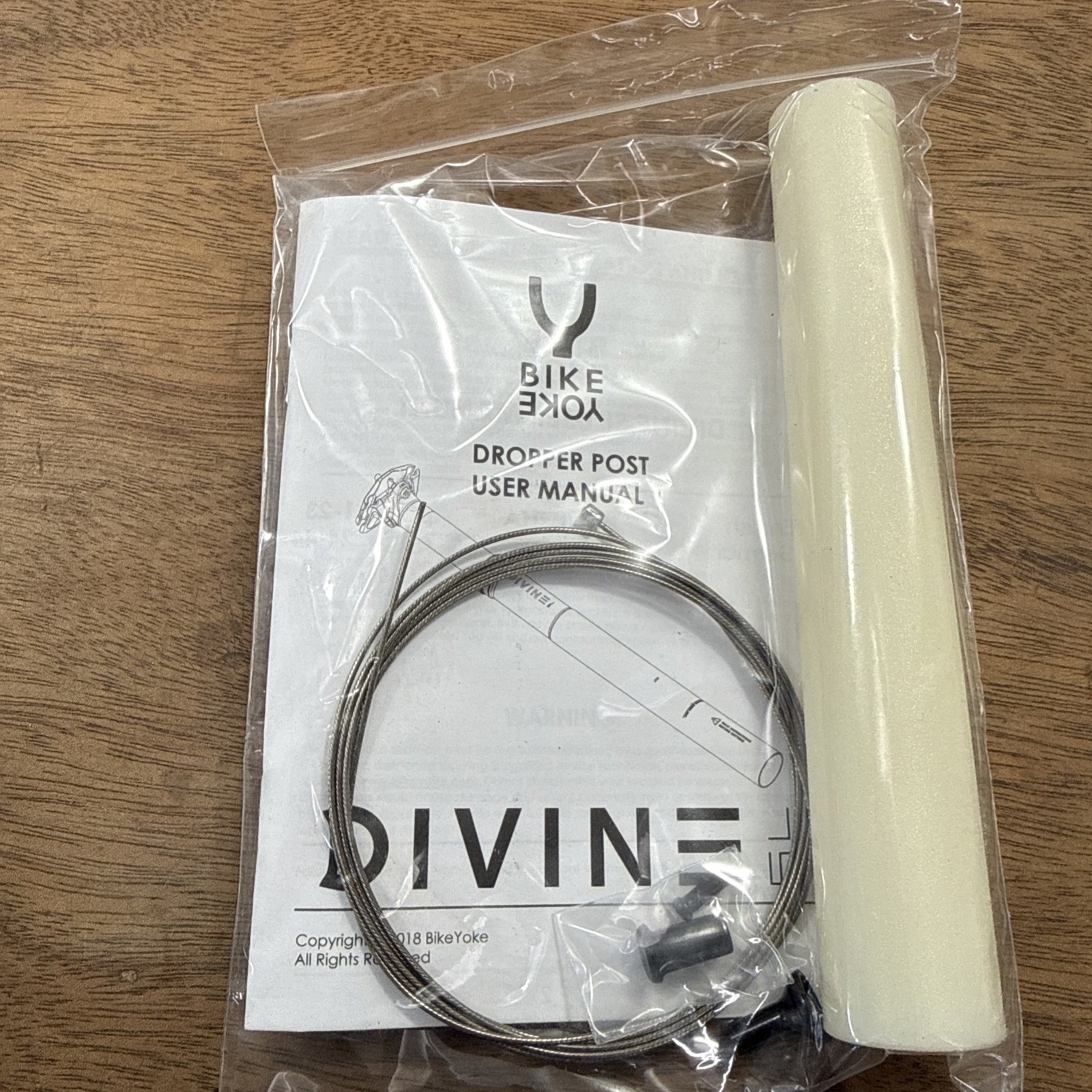 Bike Yoke Divine SL 125mm Dropper Seatpost Post without Remote 30.9mm 400mm