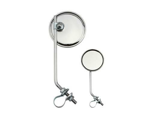 ONE Bike Round Mirror All Chrome. Bike parts,Bicycle parts.