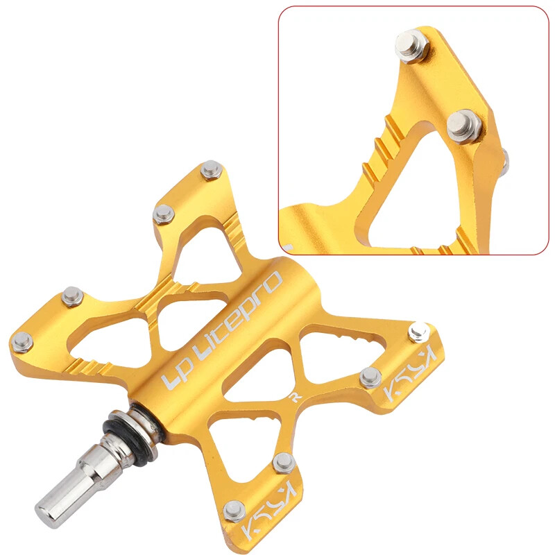 Bike Quick Release Pedal Widened Non-slip DU Sealed Bearing Folding Bike Pedal