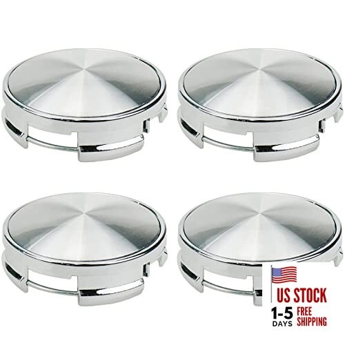 Wheel Center Caps,62mm Rim Hub Center Covers Outer 62MM,Inner 63MM Silver