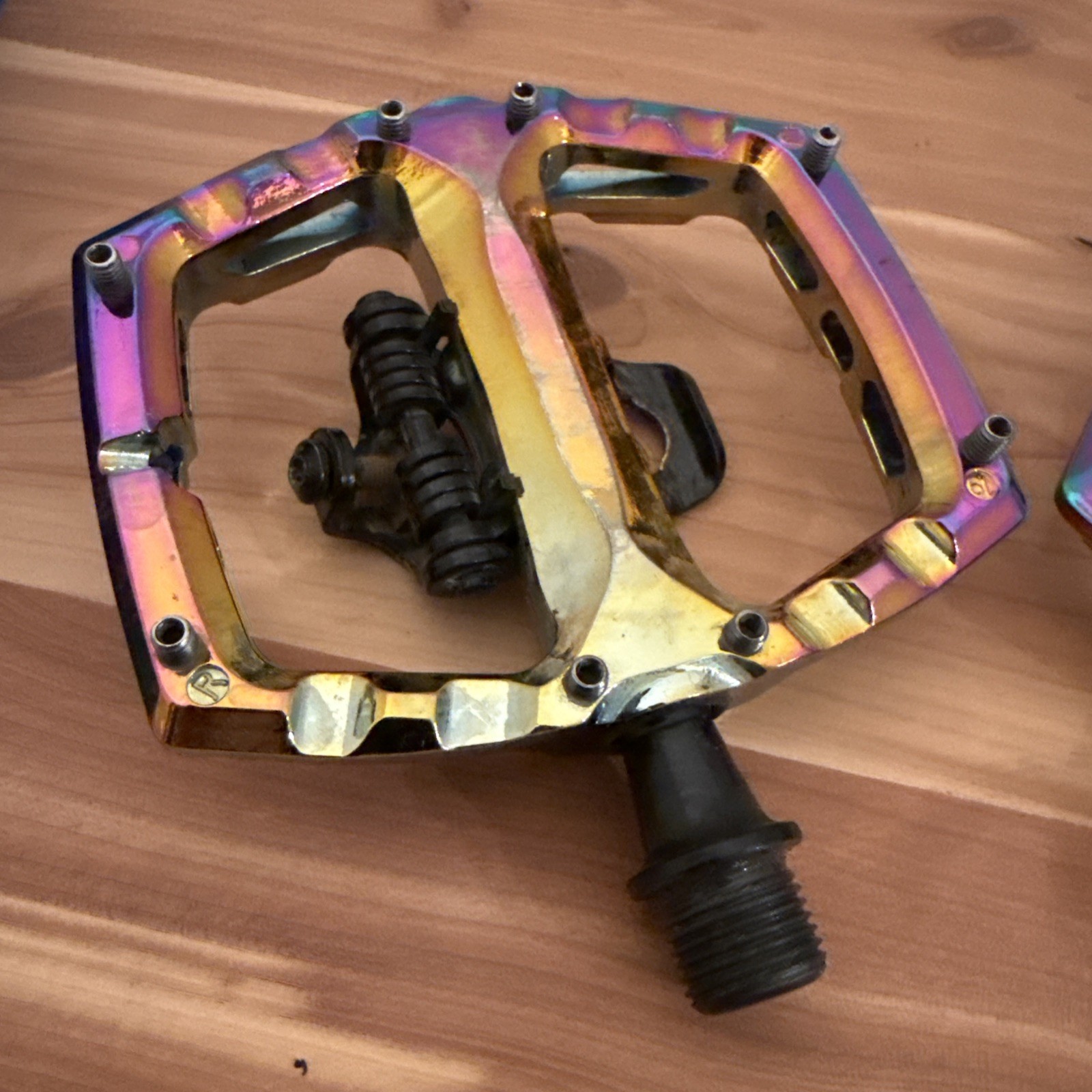 Xpedo Ambix Oil Slick Platform / Clipless Pedals SPD