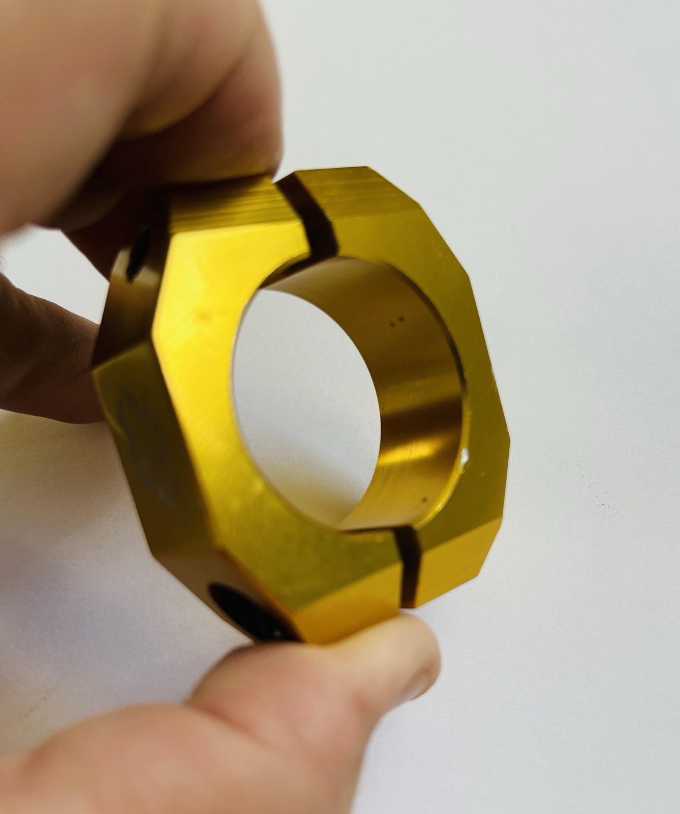 BMX TNT BICYCLES SEAT CLAMP (28.6, 31.8mm) GOLD – B-STOCK (HEAVILY DISCOUNTED)