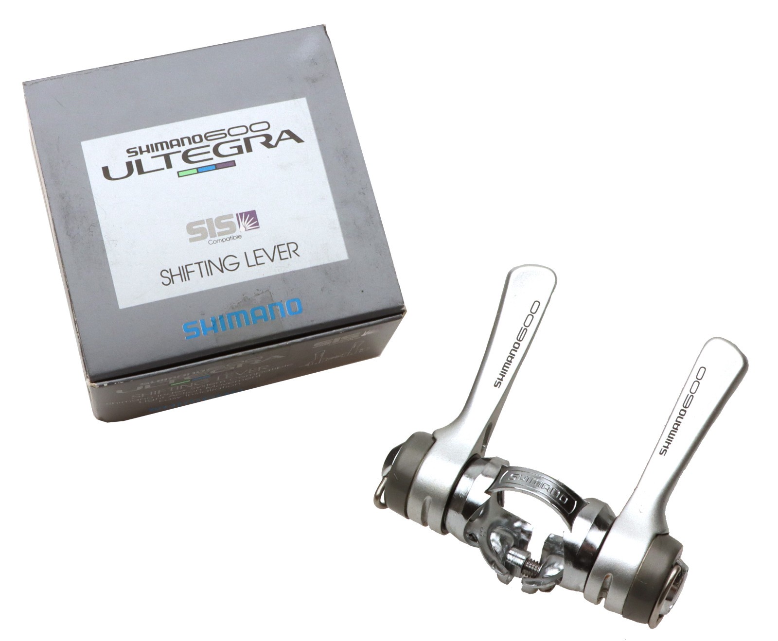 Shimano 600 Ultegra SL-6401 Shift Lever Set w/ Cables 8s Silver NOS NEW