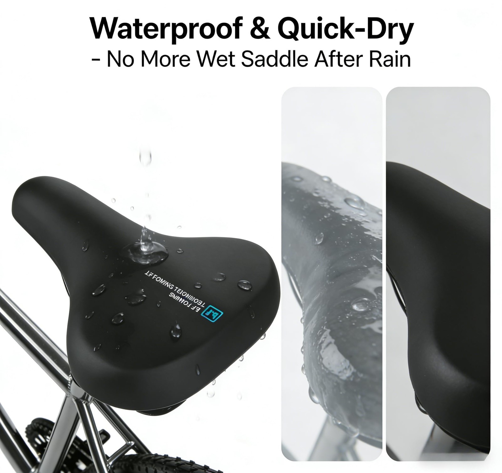XIAOTINGZI Oversized Ergonomic Comfort Bike Seat 9.7″x8″, Ascent Saddle 2.0, …